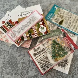 8 Piece Christmas Theme Crafting Items. $75 Value